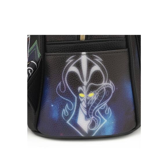 NWT Disney Wondapop Villains Dr Facilier Hades Jafar Pebbled Leather Backpack - Picture 4 of 11